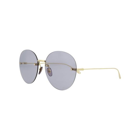 Gucci Round-Frame Metal Sunglasses Gold Womens - Picture 2 of 6